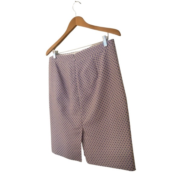 J. Crew | The Pencil Skirt in Royal Blue Polka Dot - Picture 5 of 14